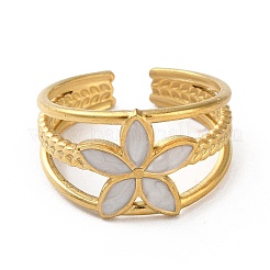 304 Stainless Steel Enamel Cuff Rings&nbsp;RJEW-M171-15G