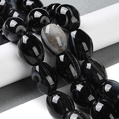 Natural Eye Agate Beads Strands&nbsp;G-NH0019-D04-04