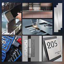 12Pcs 304 Stainless Steel Blank Sheets&nbsp;STAS-OC0001-38C