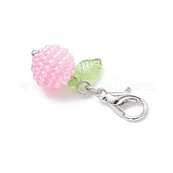 Imitation Pearl Acrylic Berry Beaded Pendants Decorations&nbsp;HJEW-JM04077-01