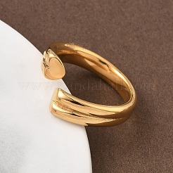 304 Stainless Steel Cuff Rings&nbsp;RJEW-Z118-02G