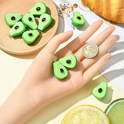 10Pcs Resin Pendants&nbsp;RESI-YW0004-09