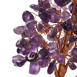 Christmas Natural Amethyst Chips Tree Decorations&nbsp;DJEW-K028-02D