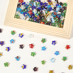 Star Handmade Millefiori Glass Beads&nbsp;LK-PA0001-07B