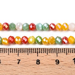Electroplate Glass Beads Strands&nbsp;GLAA-T023-B16-08