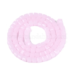 Imitation Jade Glass Beads Strands&nbsp;GLAA-R041-8x8mm-B03