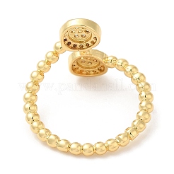Rack Plating Brass Cuff Rings&nbsp;RJEW-D008-17G