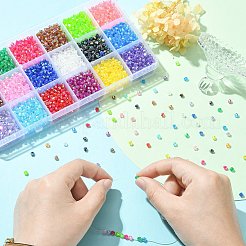 5400Pcs 18 Colors Transparent Acrylic Beads&nbsp;TACR-CJ0001-30