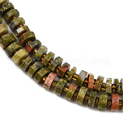 Natural Unakite Beads Strands&nbsp;G-F796-A07-01