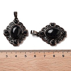 Natural Obsidian Rhombus Pendants&nbsp;G-K363-02R-20