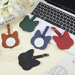 5Pcs 5 Colors PU Leather Luggage Tags&nbsp;AJEW-CL0002-59B