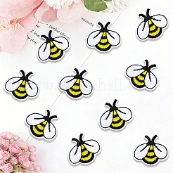 60Pcs Polyester Embroider Thread Iron on/Sew On Patches&nbsp;PATC-CY0001-77