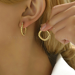 304 Stainless Steel Hoop Earrings&nbsp;YY3113-2