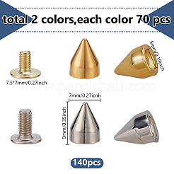 70set 2 Colors Iron Rivets&nbsp;FIND-AR0006-33