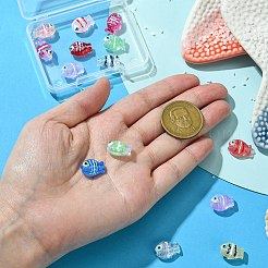 14Pcs 14 Colors Glass Beads&nbsp;LAMP-CJ0002-11