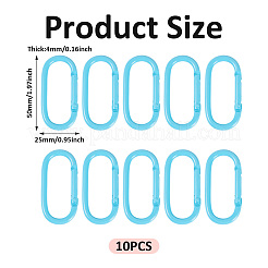 10Pcs Alloy Spring Gate Rings&nbsp;FIND-TA0009-25A