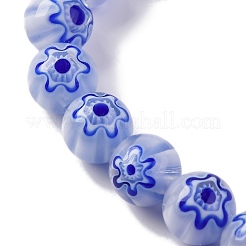 Handmade Millefiori Lampwork Beads Strands&nbsp;LAMP-G164-05K