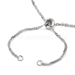 304 Stainless Steel Singapore Chain Necklace Making&nbsp;AJEW-JB01333-02