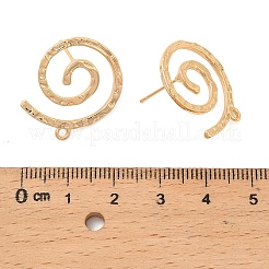 Brass Stud Earring Findings&nbsp;KK-C130-05G