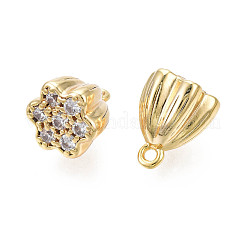 Brass Micro Pave Cubic Zirconia Charm&nbsp;KK-N231-237