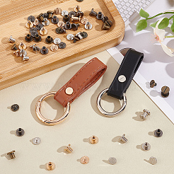 40Sets 4 Colors Alloy Screw Clasps&nbsp;BUTT-PH0001-30A