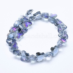 Electroplate Glass Beads Strands&nbsp;EGLA-F133-HP03