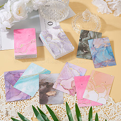 100Pcs 10 Styles Hot Stamping Cardboard Paper Jewelry Display Cards&nbsp;CDIS-TA0001-17
