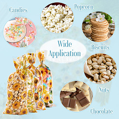 100Pcs Plastic Cookie Candy Packaging Bags&nbsp;ABAG-TA0002-07A