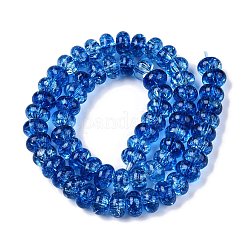 Baking Paint Transparent Glass Beads Strands&nbsp;DGLA-N005-12D