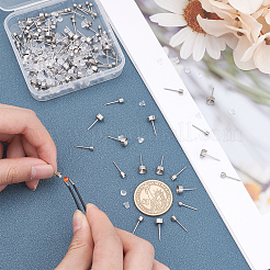 304 Stainless Steel Stud Earring Findings&nbsp;STAS-UN0021-16P
