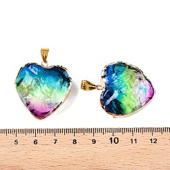 Light Gold Brass Glass Pendants&nbsp;GLAA-N001-24D