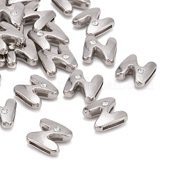 Letter Slider Beads for Watch Band Bracelet Making&nbsp;ALRI-O012-N-NR
