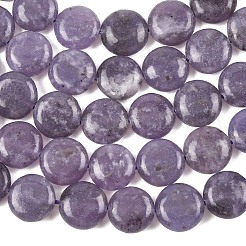 Natural Lepidolite/Purple Mica Stone Beads Strands&nbsp;G-L648-B09-15mm