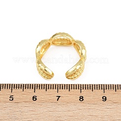 Brass Adjustable Cuff Rings for Women&nbsp;RJEW-H256-18G