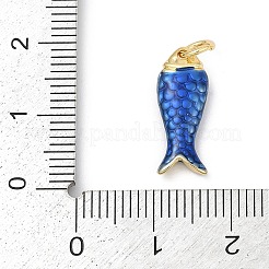 Brass Enamel Pendants&nbsp;KK-U062-22G-03