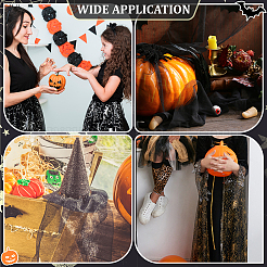 Halloween Theme Polyester Mesh Fabric&nbsp;DIY-WH0661-37A