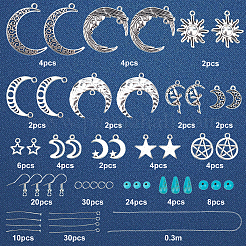 DIY Moon and Star Earring Making Kit&nbsp;DIY-SC0020-19