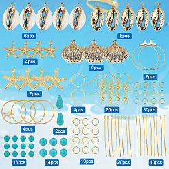 DIY Ocean Gemstone Earring Making Kit&nbsp;DIY-SC0020-31