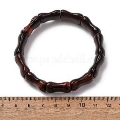 Bamboo Natural Tiger Eye Beads Stretch Bracelets for Women Men&nbsp;BJEW-K272-01N