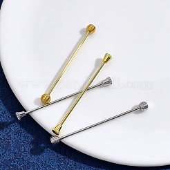 4Pcs 4 Styles Brass Lapel Pin Backs&nbsp;JEWB-ME0001-38