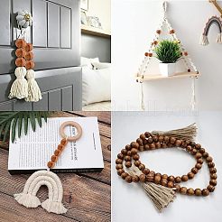 120Pcs Round Natural Wood Beads&nbsp;WOOD-OC0001-85-LF