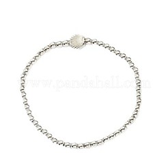 Round CCB Plastic & Alloy Beaded Stretch Bracelets for Women&nbsp;WG68281-02