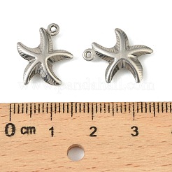 304 Stainless Steel Pendants. Starfish Charm&nbsp;STAS-A190-03P