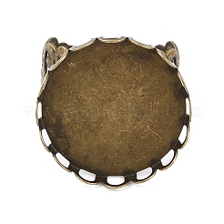 Flat Round Iron Open Cuff Ring Components&nbsp;IFIN-NH0001-01B-AB