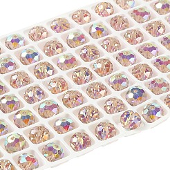 AB Color Plated Glass Beads&nbsp;EGLA-P059-03B-AB17