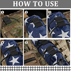 Nylon National Flag Strap. Multi-Functional Outdoor Tactical Vest Backpack Accessories&nbsp;AJEW-WH0248-592B