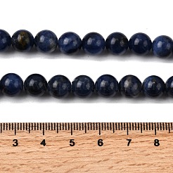Natural Sodalite Beads Strands&nbsp;G-P582-8mm-02
