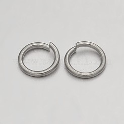 Brass Open Jump Rings Jump Rings&nbsp;KK-E647-06P-7mm