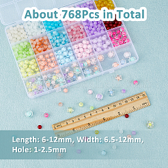 Star & Pumpkin & Round Glass & Acrylic Beads DIY Jewelry Making Finding Kit&nbsp;DIY-DC0002-78