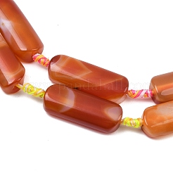 Natural Red Agate Beads Strands&nbsp;G-H342-B01-01